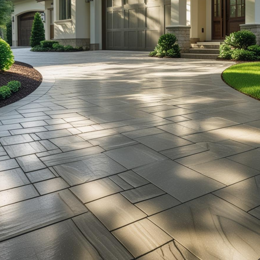Expert Imprinted Concrete Driveway in Wrexham
